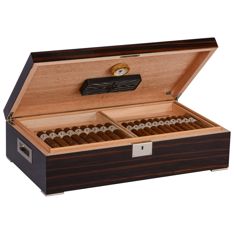 Humidor Supreme Valentino 250 Count Cigar Humidor, High Lacquer Finish